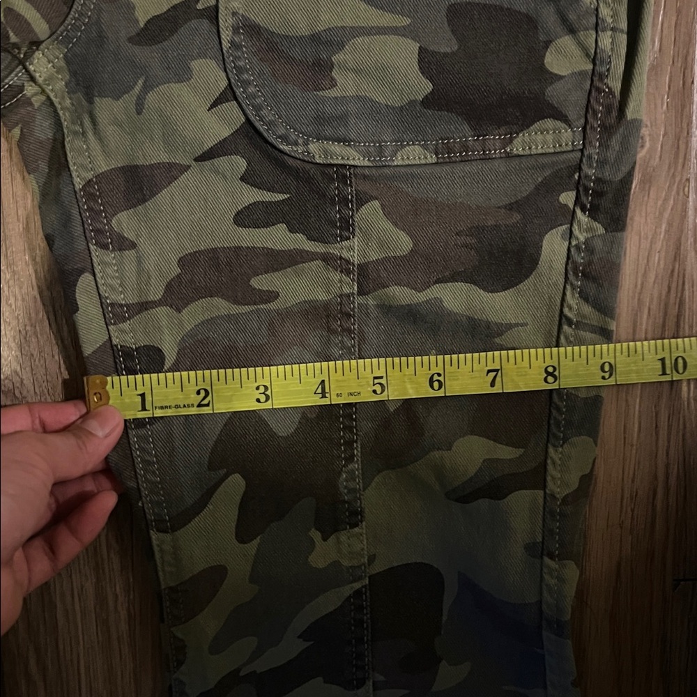 Garage Women’s Camo Flare Jeans in Olive Green - Picture 5 of 5